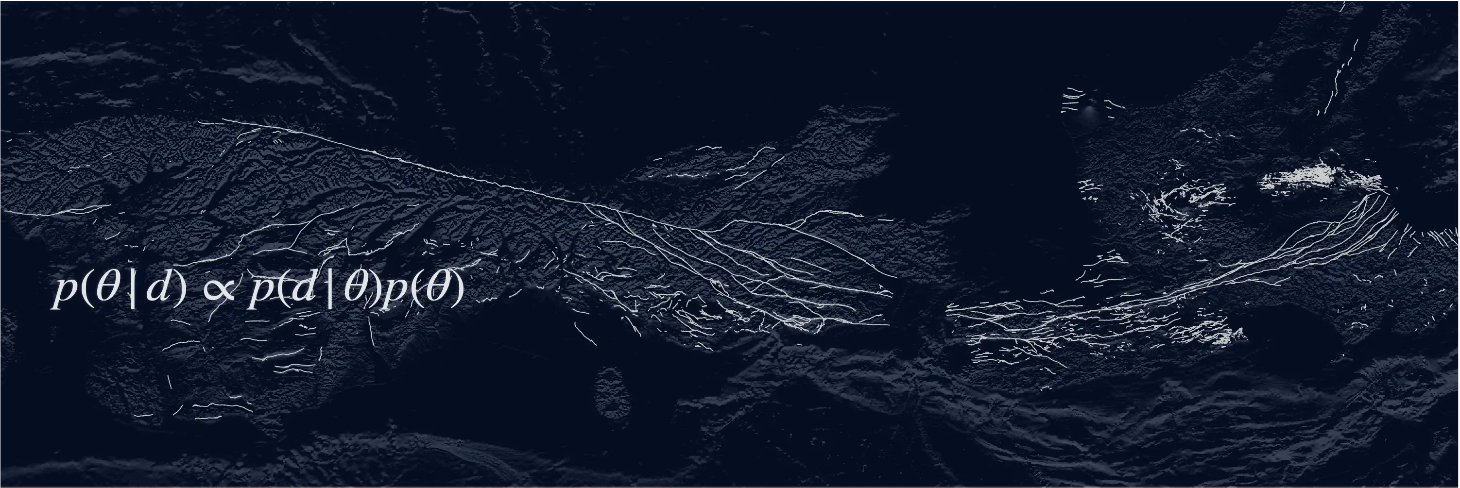 Bayesian inversion concept over fault(GNS, New Zealand)/topography texture